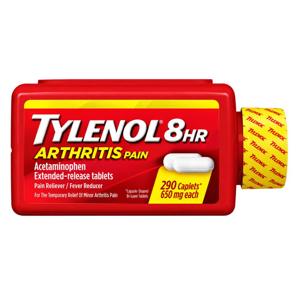 Tylenol 8 Hour Arthritis and Joint Pain Acetaminophen 650 mg 290 Caplets buy online USA - 1